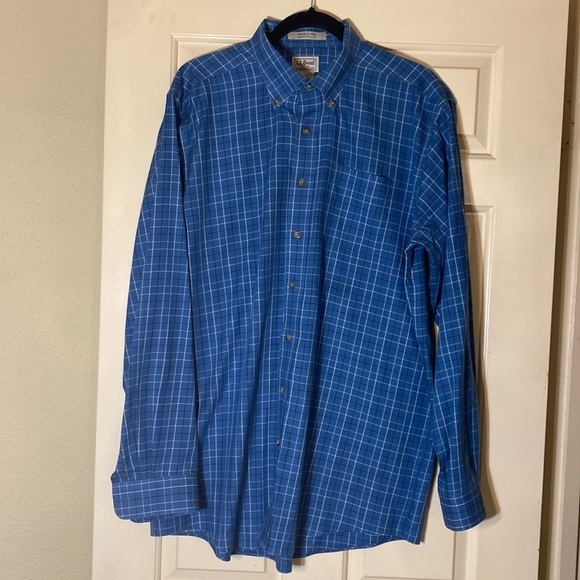 L.L. Bean Other - L.L.Bean L-tall wrinkle free traditional fit long sleeve bottom down shirt